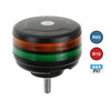 Vision Red Dual Lens Single Bolt LED Beacon - Amber/Green thumbnail 1
