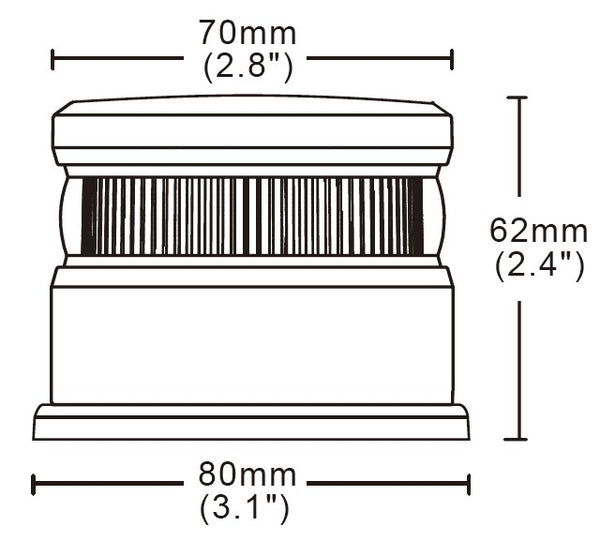 VisionRed Rechargeable Beacon / Warning Light - V16 Compliant