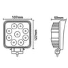 Premium Visionred Worklamp IP68K 36 Watt | Square thumbnail 5