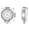 Premium Visionred Worklamp IP68K 27 Watt | Round thumbnail 5