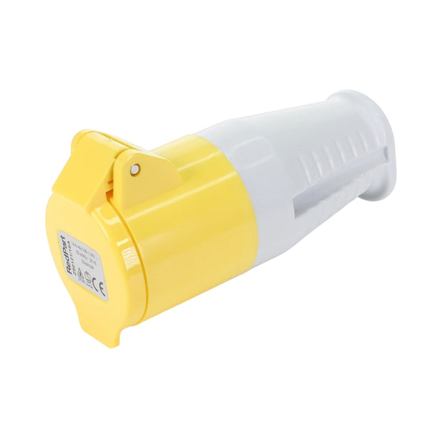 110V 16 Amp (Yellow) Coupler Trailer Socket
