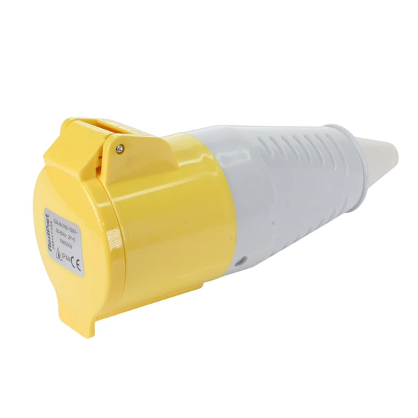 110V 32 Amp (Yellow) Coupler Trailer Socket