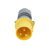 110V 16Amp (Yellow) Plug - Twist Lock thumbnail 2