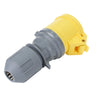 110V 16 Amp (Yellow) Coupler Trailing Socket - Twist Lock thumbnail 3
