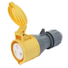 110V 32 Amp (Yellow) Coupler Trailing Socket - Twist Lock thumbnail 1