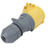 110V 32 Amp (Yellow) Coupler Trailing Socket - Twist Lock thumbnail 3