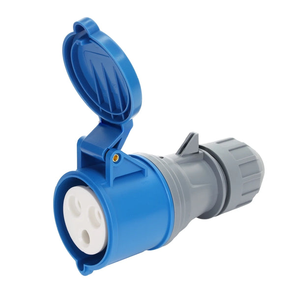 240V 32 Amp (Blue) Coupler Trailing Socket - Twist Lock