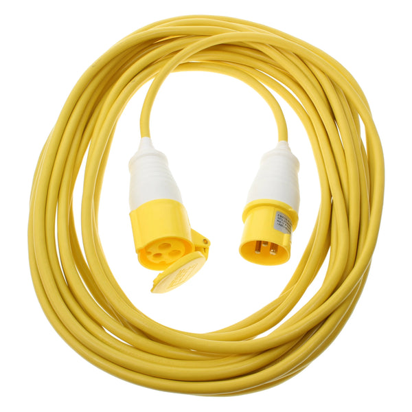 110V 16Amp (Yellow) 2.5mm 14M Extension Lead