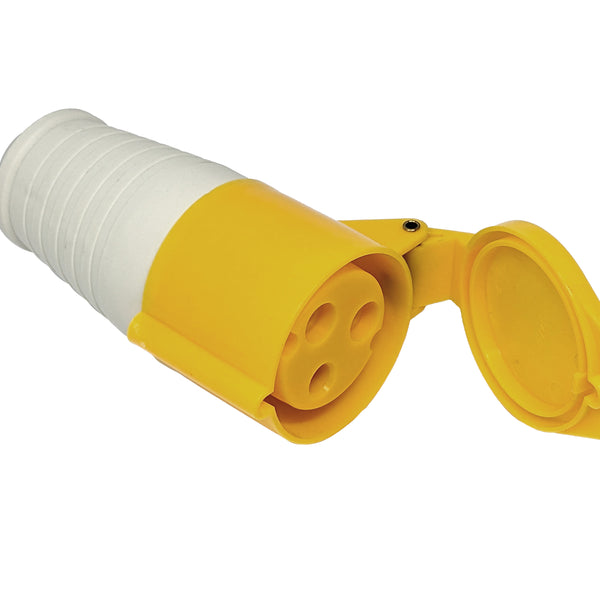 110V 32 Amp (Yellow) Coupler Trailer Socket