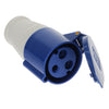 240V 32 Amp (Blue) Coupler Trailer Socket thumbnail 1