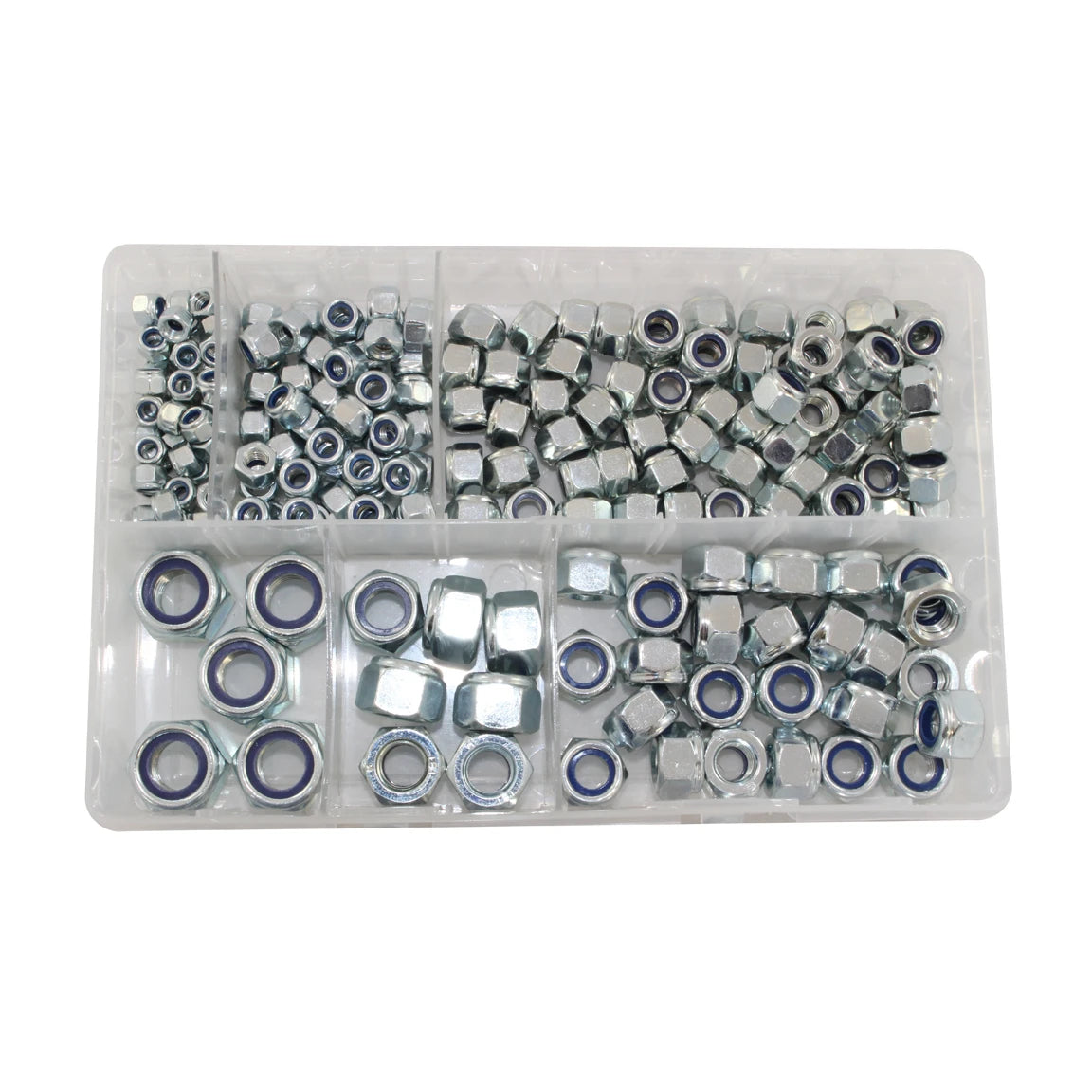 Metric Nylon Insert Nuts 5-14mm 200pc