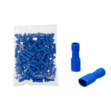 Blue Female Spade Insulated Terminals