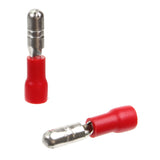 Red Male Bullet Terminal 4mm Qty 100