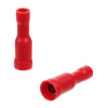 Red Female Bullet Terminal 4mm Qty100 thumbnail 1