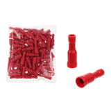 Red Female Bullet Terminal 4mm Qty100