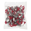Red Piggyback Terminal 6.3mm Qty 100 thumbnail 2