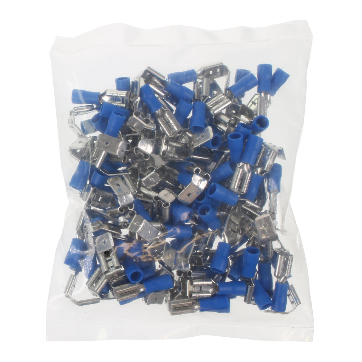 Blue Piggyback Terminal 6.3mm Qty 100