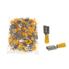Yellow Female Spade Terminal 9.5mm Qty 100 thumbnail 1