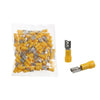 Yellow Female Spade Terminal 6.3mm Qty 100 thumbnail 3