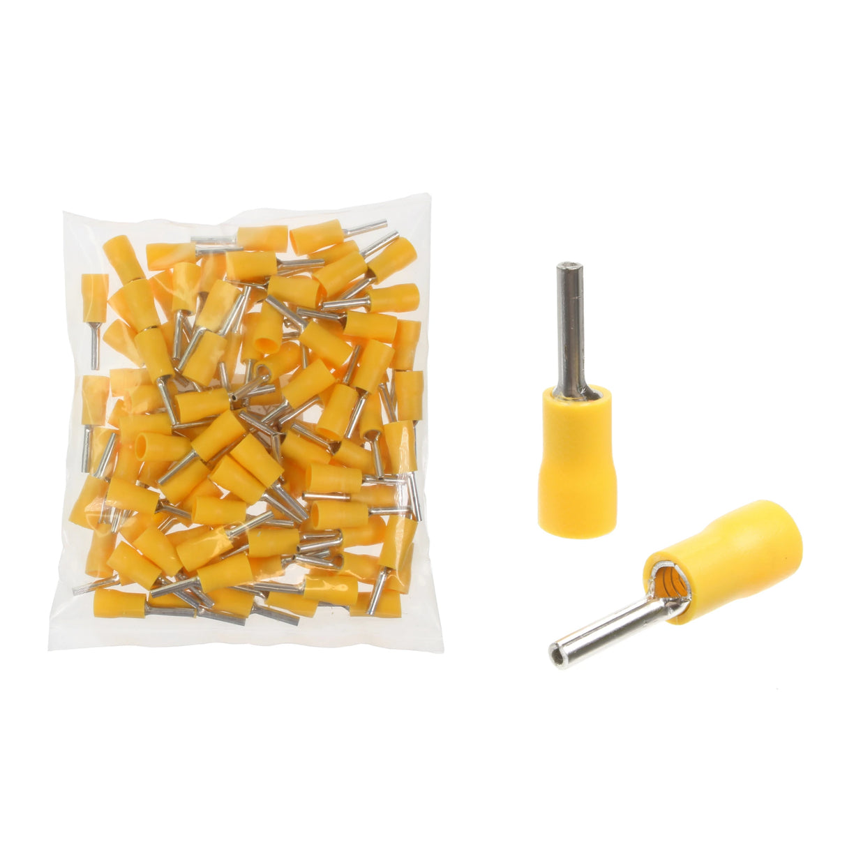 Yellow Pin Terminal 14.0mm 100 Qty