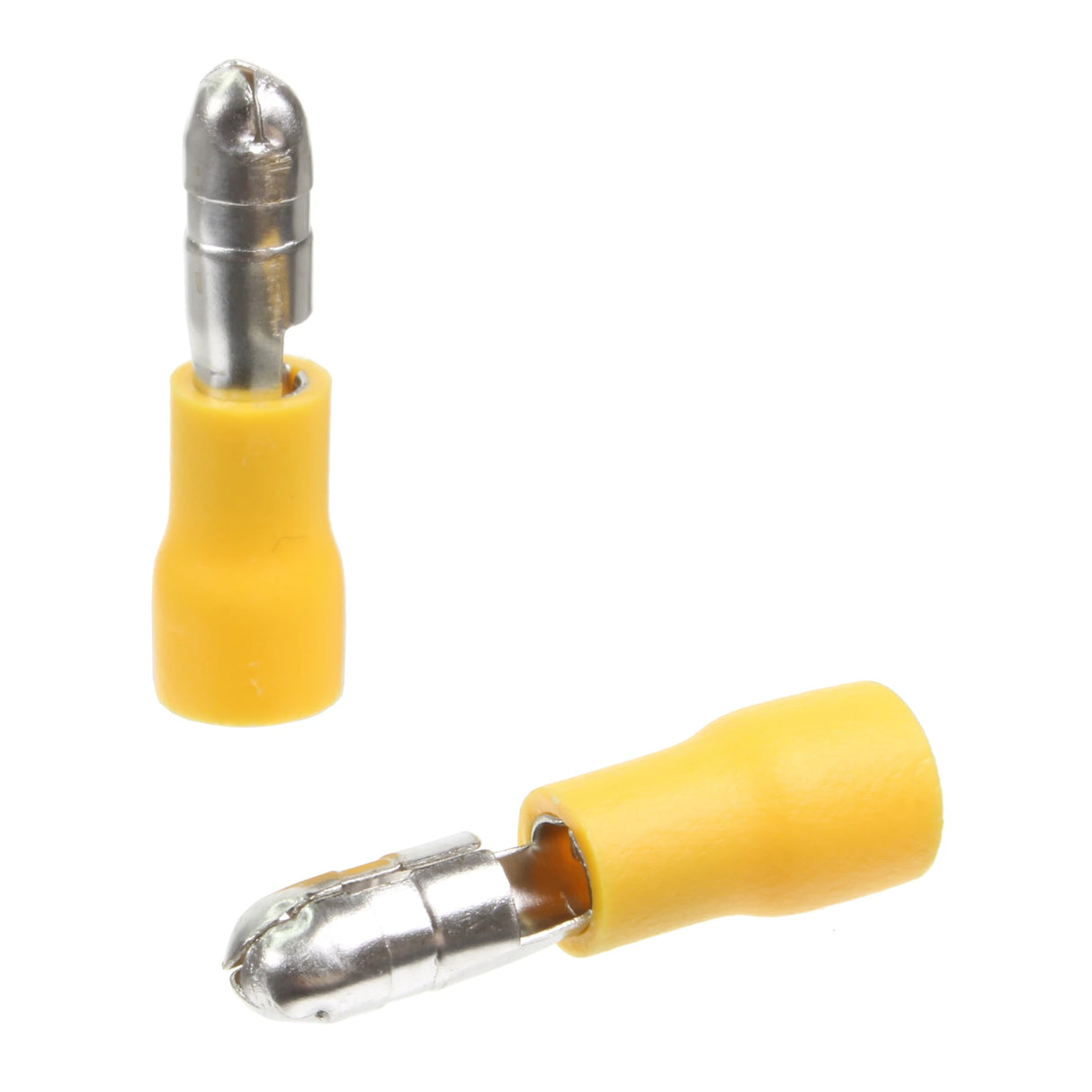 Yellow Male Bullet Terminal 5mm Qty 100