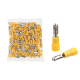 Yellow Male Bullet Terminal 5mm Qty 100