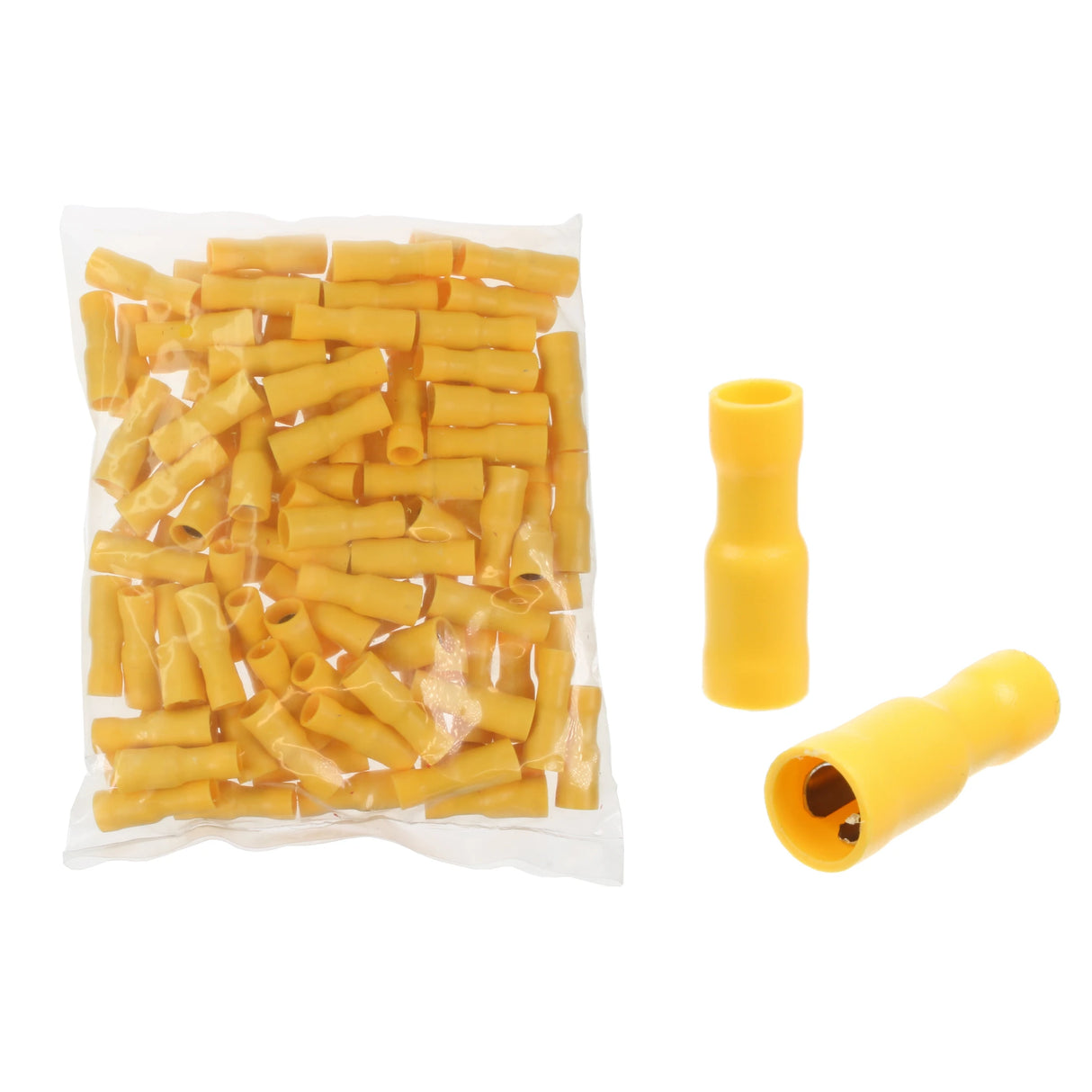 Yellow Bullet Receptacle Terminal 5.0mm Qty 100