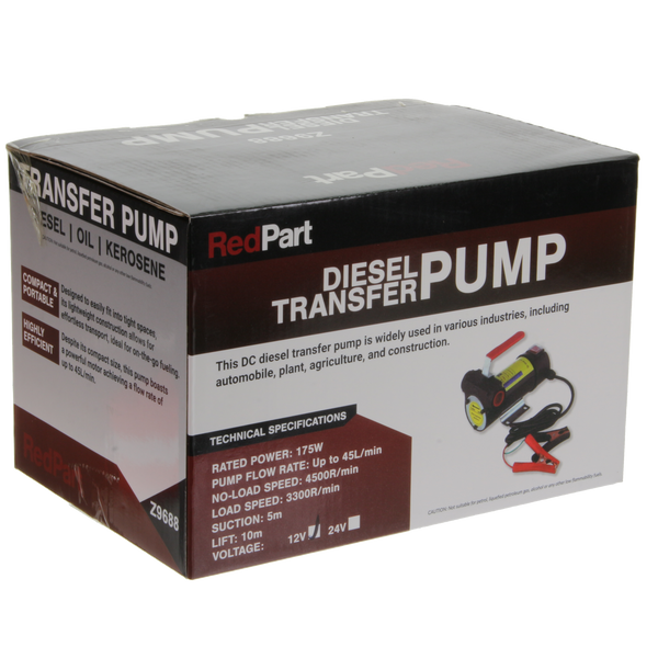 12V Electric Diesel Transfer Pump 45L/Min