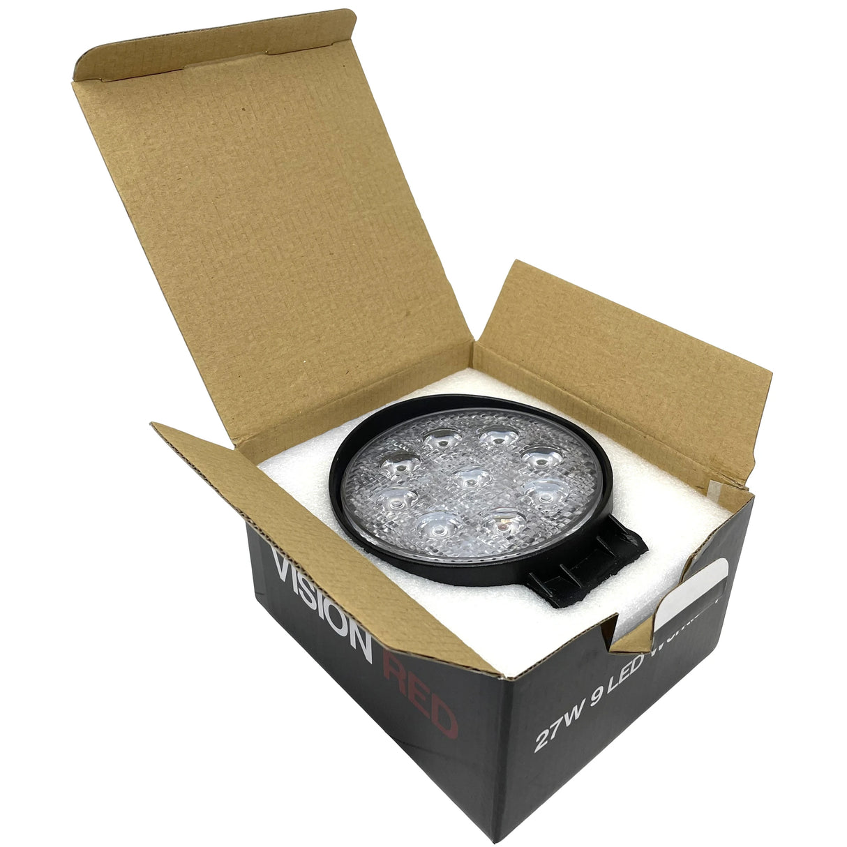 VisionRed IP65 LED Worklamp (Round 27 Watt)