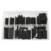Assorted BLACK Heatshrink Tubings (Qty 360) thumbnail 1