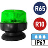 Vision Red 'Vivid' 12-24V Magnetic Compact Beacon with Green Lens thumbnail 1