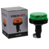 Vision Red 'Vivid' 12-24V Flexible Stem Compact Beacon with Green Lens thumbnail 3
