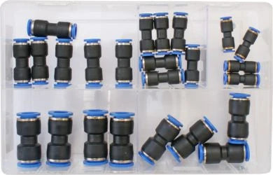 Assorted Push-Fit Connectors- M4-M12 (Qty 24)