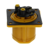 16A Panel Socket 110V Yellow thumbnail 4