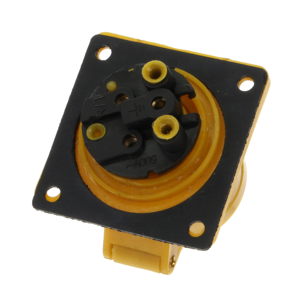 16A Panel Socket 110V Yellow