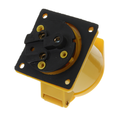 110V PANEL SOCKET - 32amp Yellow