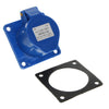 240V 16 Amp Panel Socket Blue thumbnail 4