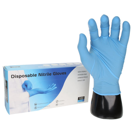 Large Blue Nitrile Gloves