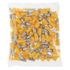Yellow Male Bullet Terminal 5mm Qty 100